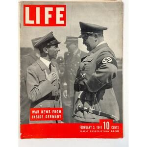 LIFE Magazine Feb 3 1941 WWII Germany War News Vintage Issue